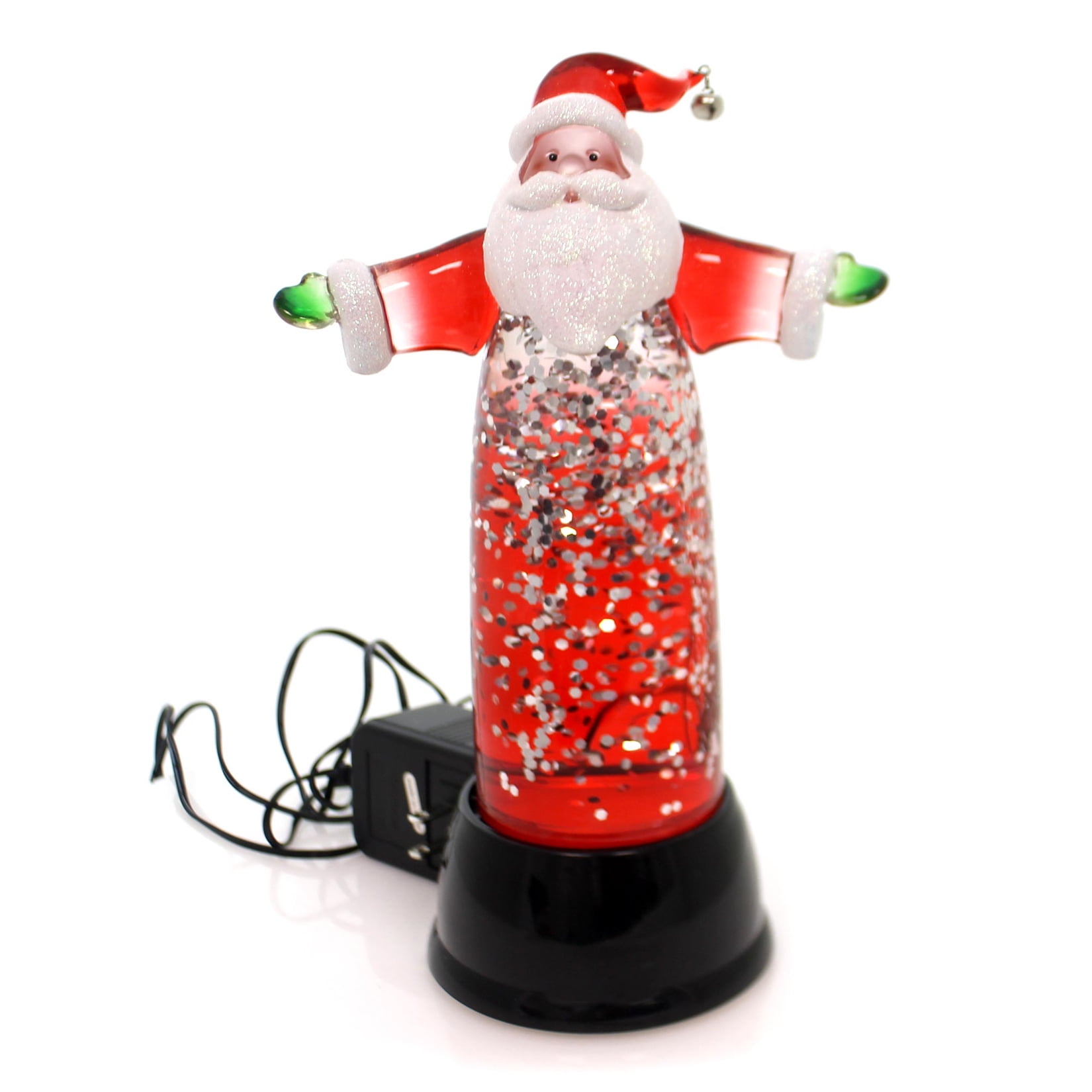 Christmas SANTA SHIMMER LIGHT Plastic Lava Light Electric 79319