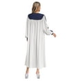 thumbnail image 2 of Kaerm Women's Cassock Robe Church Choir Robe V-neck Puff Sleeve Minister Clergy Pulpit Gown White XL, 2 of 5
