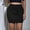 Black, variant on Lolmot Faux Suede Womens Mini Skirts Fall Fashion Ruched Wrap Pencil Skirt High Waist Bodycon Skirts Western Y2K Business Outfits