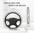 thumbnail image 5 of Daiia Frog and Forest Plants Steering Wheel Cover Auto Steering Wheel Covers Breathable Anti-Slip Steering Wheels Car Interior Decor Accessories for Men Women Universal 15 Inch, 5 of 8