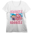 thumbnail image 5 of Gloomy Bear Dancing Gloomy Crew Neck Short Sleeve Women's White T-shirt, 5 of 7