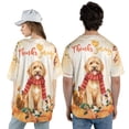 thumbnail image 5 of Happy Thanksgiving Goldendoodle with Turkey Pumpkins Autumn Vibes All Over Print 3D Baseball Shirt Doodle Dog Lover Gifts Idea Softball Sport - 12018, 5 of 6