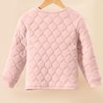 thumbnail image 4 of Efsteb 4-16 Years Girls Winter Coat Kids Button Thickened Warm Coat Long Sleeve Casual Jackets (Pink,12 Years), 4 of 4