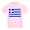 Light Pink, variant on CafePress - Greece Flag Kids Light T Shirt - Light Classic Kids Graphic, Short Sleeve T-Shirt, Sizes XS-XL