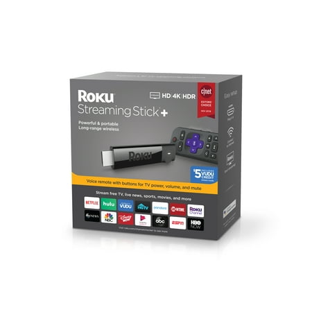 Roku Streaming Stick+ 4K Media Player (Best Streaming Box 2019)