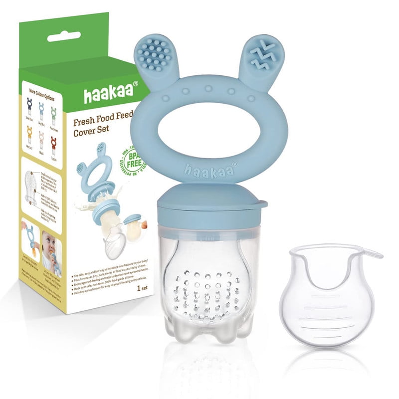 Baby Food Feeder with Spoon Silicone Nibbler Pacifier – Mica Rae