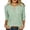 *Green, variant on VBVC Women's Vertical Striped Henley Blouse , Casual 3/4 Sleeve Tunic Tops For Women , Ladies' Button V Neck Work Shirts with Pockets, Black , S-2XL