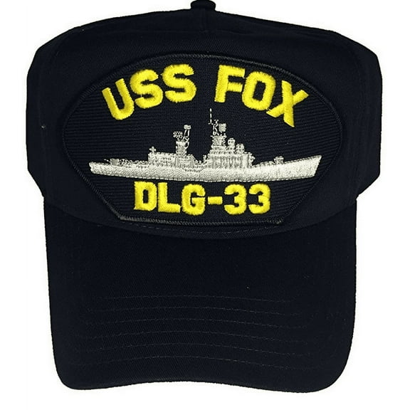 USS FOX DLG-33 HAT USN NAVY SHIP BELKNAP CLASS CRUISER FAIRE SANS DIRE FRIGATE