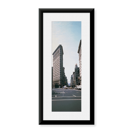 Framed Art Print, Low angle view of an office building by Panoramic Images, 25-7/8" x 9-7/8"