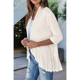 thumbnail image 6 of Women'S Open Front Cardigan 3/4 Sleeve Draped Soft Knit Sweaters XXL, 6 of 7