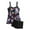 Black-19, variant on STETMN Women's 2 Piece Tankini Swimsuits V Neck Tankini Top with Bottom Bathing Suit