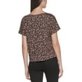 thumbnail image 3 of Calvin Klein Jeans Printed High-Low T-Shirt, Brown, Medium, 3 of 3