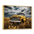 thumbnail image 2 of Designart "Rustic Rides Yellow Pickup Truck Exploration II" Transportation Floater Framed Canvas Art Print, 2 of 7
