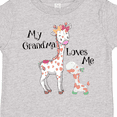 thumbnail image 4 of Inktastic My Grandma Loves Me Giraffe Boys or Girls Toddler T-Shirt, 4 of 5