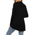 thumbnail image 4 of Fiaer Women Cardigans Sweaters with Pockets Plus Size Long Sleeve Solid Fashion Cozy Lightweight Knit Tops Black S, 4 of 6