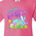 thumbnail image 4 of Inktastic Happy Easter Blue Bunny and Eggs in Grass Youth T-Shirt, 4 of 5