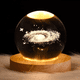 thumbnail image 2 of Lámpara De Noche, Luz Nocturna Bola De Cristal 3d Galaxia Nebulosa, 2 of 5