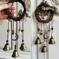 thumbnail image 6 of ievspot Witch Bells Door Hangers Witch Wind Chimes Wreath Handmade Hanging Witch Bells for Home Door Doorknob Witchcraft Decorations, 6 of 8