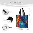thumbnail image 3 of Disketp Colorful Parrot Jungle Dream Bolsa Tote de Lona para Mujer, Bolso de Hombro y Cruzado con Cierre de Cremallera, 3 of 7