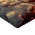 thumbnail image 2 of Ambesonne Scenery Fitted Sheet, Natural Beauty Sunset, Twin Size, Orange White Brown, 2 of 3
