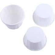 100pcs x Baking cups 100pcs Paper Cake Cupcake Liner Case Wrapper Muffin Baking Cup for Party Wedding Yellow (pure white bottom)