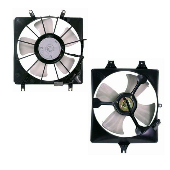 Radiator & AC Condenser Cooling Fan Left Right Pair for 03-07 Honda Accord 3.0L RFA81506