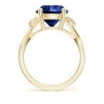 thumbnail image 2 of ANGARA Lab Grown 4.5 Ct Blue Sapphire Crossover Engagement Ring for Women in 14K Yellow Gold (Size-10mm) | September Birthstone, Anniversary, Jewelry Gift for Women | Lab-Grown Blue Sapphire Ring, 2 of 8