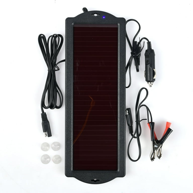 pack) Ozark Trail 12-Volt Solar Battery Maintainer with Carrying