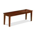 thumbnail image 2 of Capri bench with wood seat in Mahogany, 2 of 2