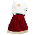 thumbnail image 3 of 12" Angel with Cardinal Bird Christmas Tree Topper Figure - Unlit, 3 of 4