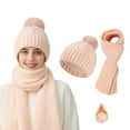 thumbnail image 6 of Hat Scarf And Glove Set Fashionable Outdoor Baby Warm Piece Set, 6 of 6