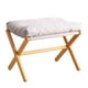 thumbnail image 4 of Taburete de descanso Escritorio Escalón Mueble Plegable Debajo del Escritorio Cojín Suave Otomano Pie gris, 4 of 9