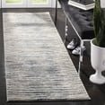 thumbnail image 2 of SAFAVIEH Meadow Carolus Striped Runner Rug, Grey/Light Grey, 2'7" x 10', 2 of 8