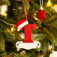thumbnail image 2 of cbzote Letter Christmas Decorations Ornaments Set 26 Festive Home Hanging Alphabet Tree Holiday Party Supply, 2 of 6
