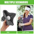 thumbnail image 5 of 2 piezas de toalla de pelota de golf, toalla de golf negra húmeda y seca, toalla de golf de bolsillo con clip, toalla de pelota de golf para golf, 5 of 5