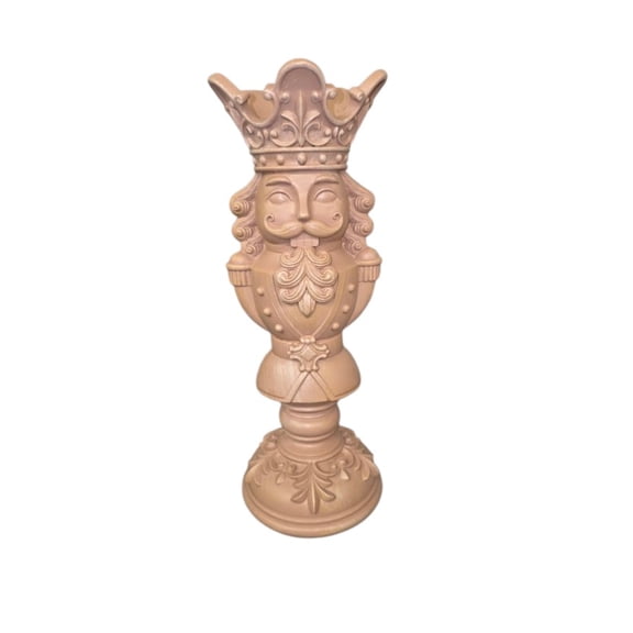 12-inch Viral Brown Nutcracker Christmas Pillar Candle Holder