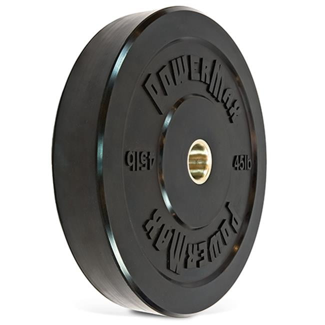 45 lbs. Bumper Plate in Black Set of 2