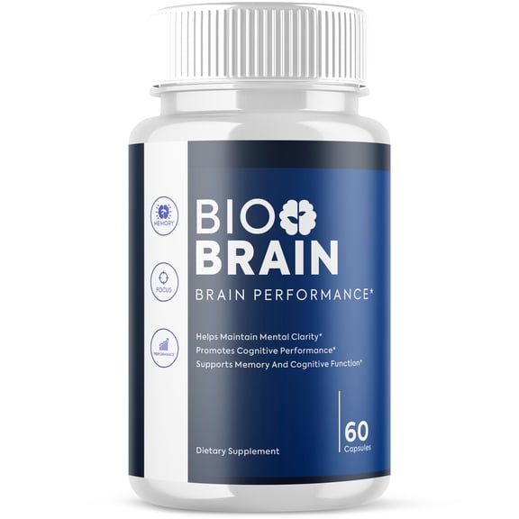 Bio Brain Advanced Formula Brain Support Pills Maximum Strength Supplement BioBrain 60 Capsules