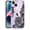 Black Floral, variant on Compatible with iPhone 14 Pro Case, Stars Moon Alien UFO Meteor Space Universe Shockproof Protective Bumper Hard Back Slim Cute Clear Phone Cover for Women Girls 2022 6.1", Cosmos 14 Pro