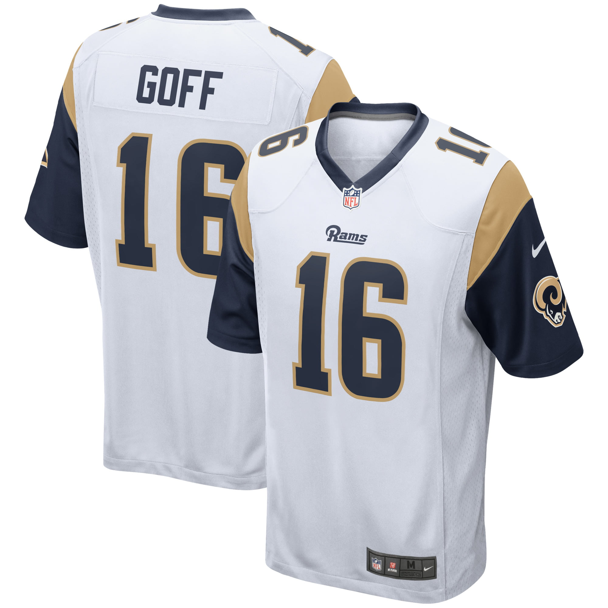 Jared Goff Los Angeles Rams Nike Game Player Jersey - White - Walmart