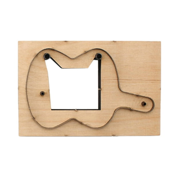 Plantillas para monederos de llaves Plantillas para estuches para llaves Herramienta perforadora hecha a mano de madera Plantilla para estuches para l