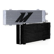 Mishimoto Universal Dual Pass Bar & Plate Oil Cooler Heat Exchanger Medium Silver