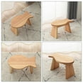 thumbnail image 4 of Miangastore Fish Shaped Step Stool Kitchen Bathroom Bedroom Wooden Foot Resting Stool, 4 of 8