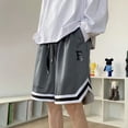thumbnail image 1 of Pantalones cortos deportivos de marca de moda para hombre, pantalones casuales de moda de cinco puntos finos de verano, pantalones de baloncesto sueltos, 1 of 5