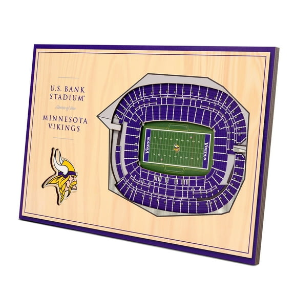Minnesota Vikings 14'' x 10.5'' 3D StadiumViews Desktop Display