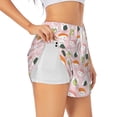 thumbnail image 2 of Bixox Women's Cute Sushi (2) pattern 2 in 1 Running Shorts - Lightweight Athletic Workout Gym Yoga Shorts Liner with Pockets - Medium, 2 of 7