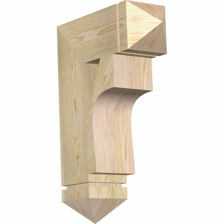 

Ekena Millwork 6 W x 18 D x 26 H Westlake Arts & Crafts Rough Sawn Bracket Douglas Fir