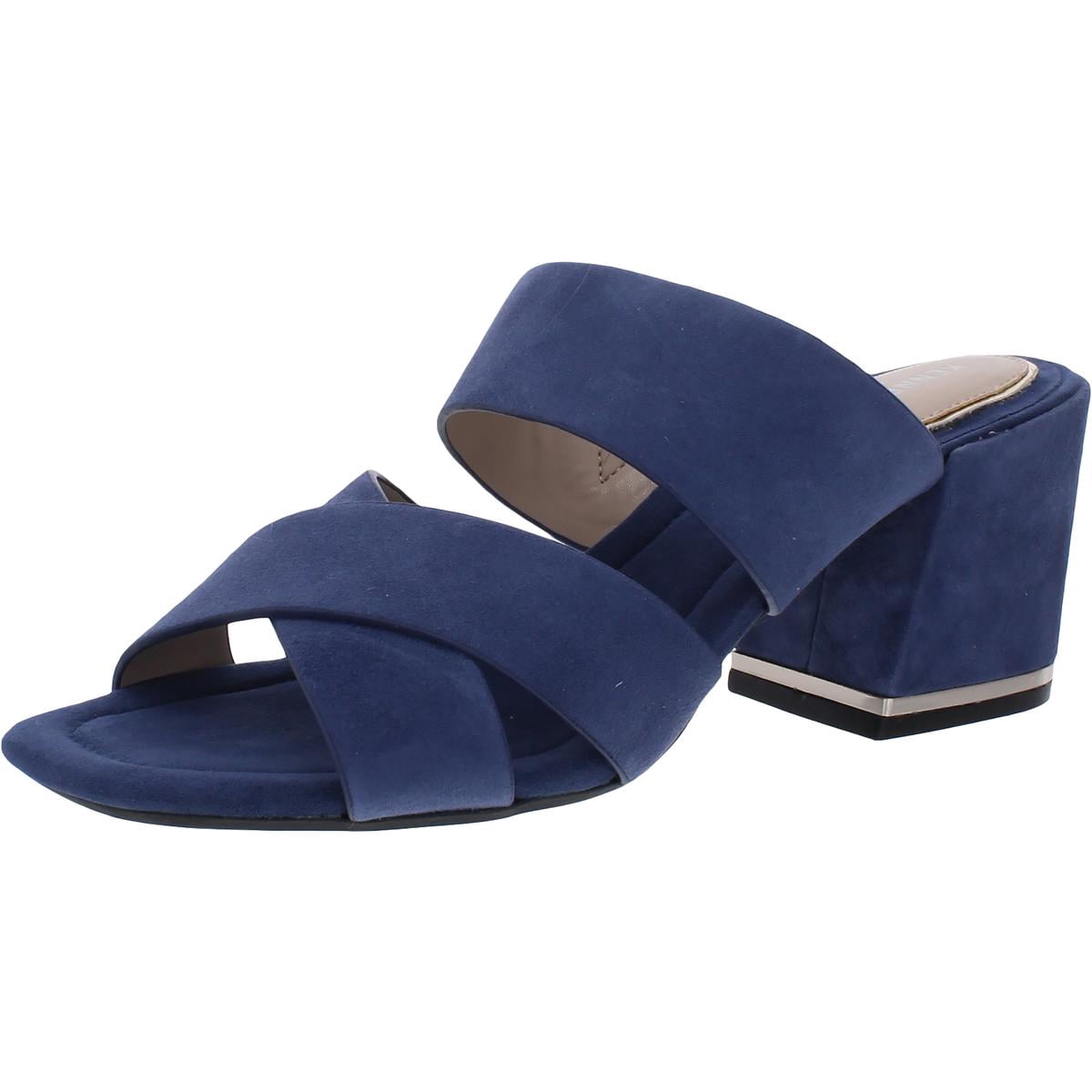Maisie Stitch Heel Sandals Blue 