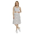 thumbnail image 2 of Women's Hearts Brush Stroke Love A-line Printed Skirt Casual Wear, S, Pale Pink Off White, by Ambesonne, 2 of 6