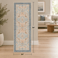 Red Blue Cream Vint2x6 Hallway Runner Rug - Traditional Oriental ...